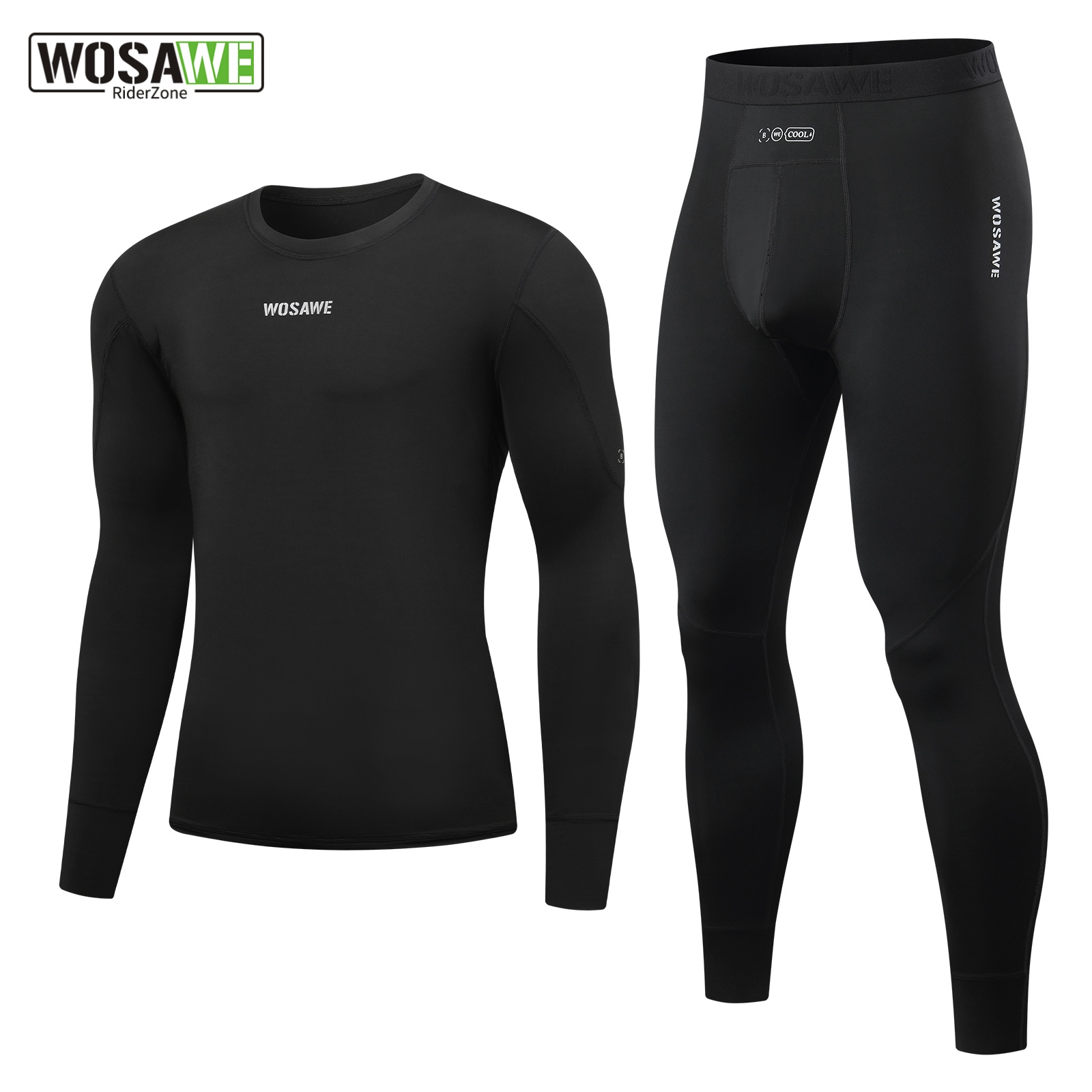 Compression Long Pant - WOSAWE Mens Base Layer Long Sleeve