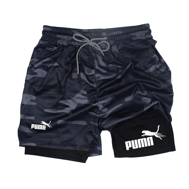Summer Breathable Two-in-one D - đánh giá và giá Compression Shorts Athletes