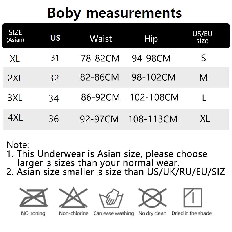 4PCS/Lot 2XL-4XL Men's Panties - đánh giá và giá Multi Pack Underwear