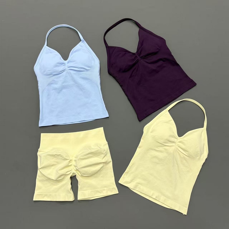 2Pcs Women Workout Set Seamles - đánh giá và giá Suspender Tank Top