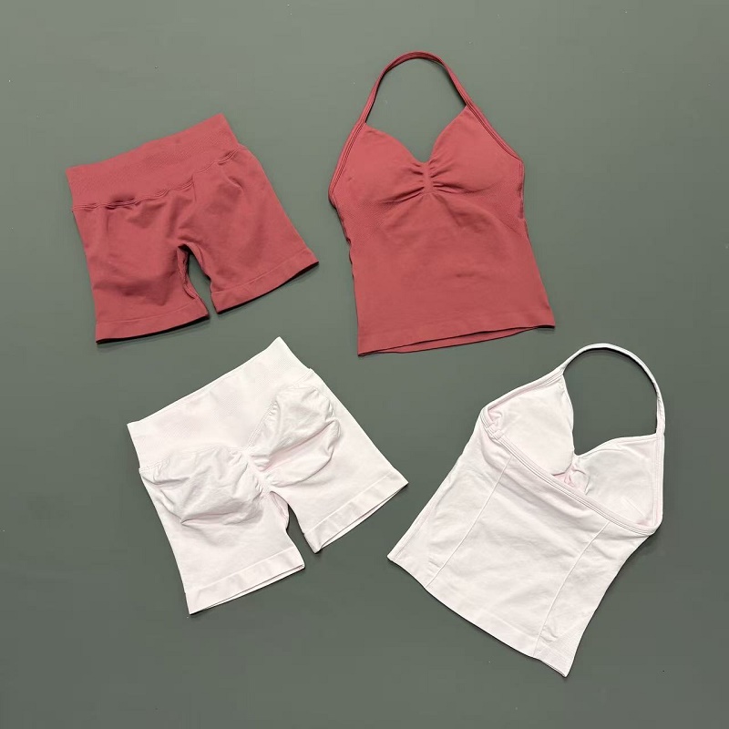 2Pcs Women Workout Set Seamles - đánh giá và giá Suspender Tank Top